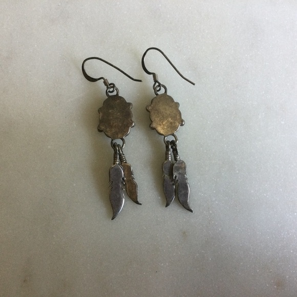 Sterling Silver Earrings With Pink Mother of Pearl - Picture 2 of 4